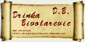 Drinka Bivolarević vizit kartica